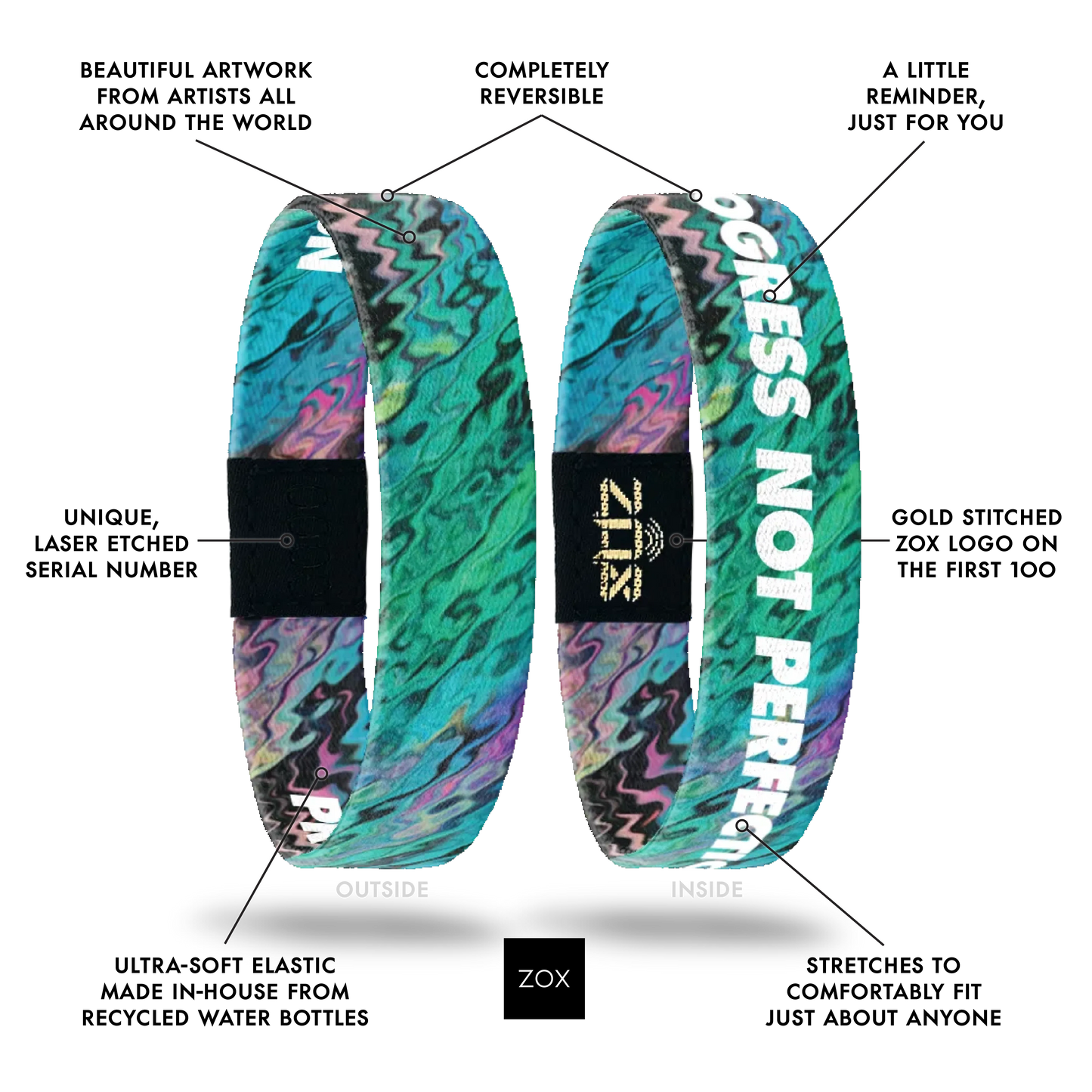 Progress Not Perfection Bracelet