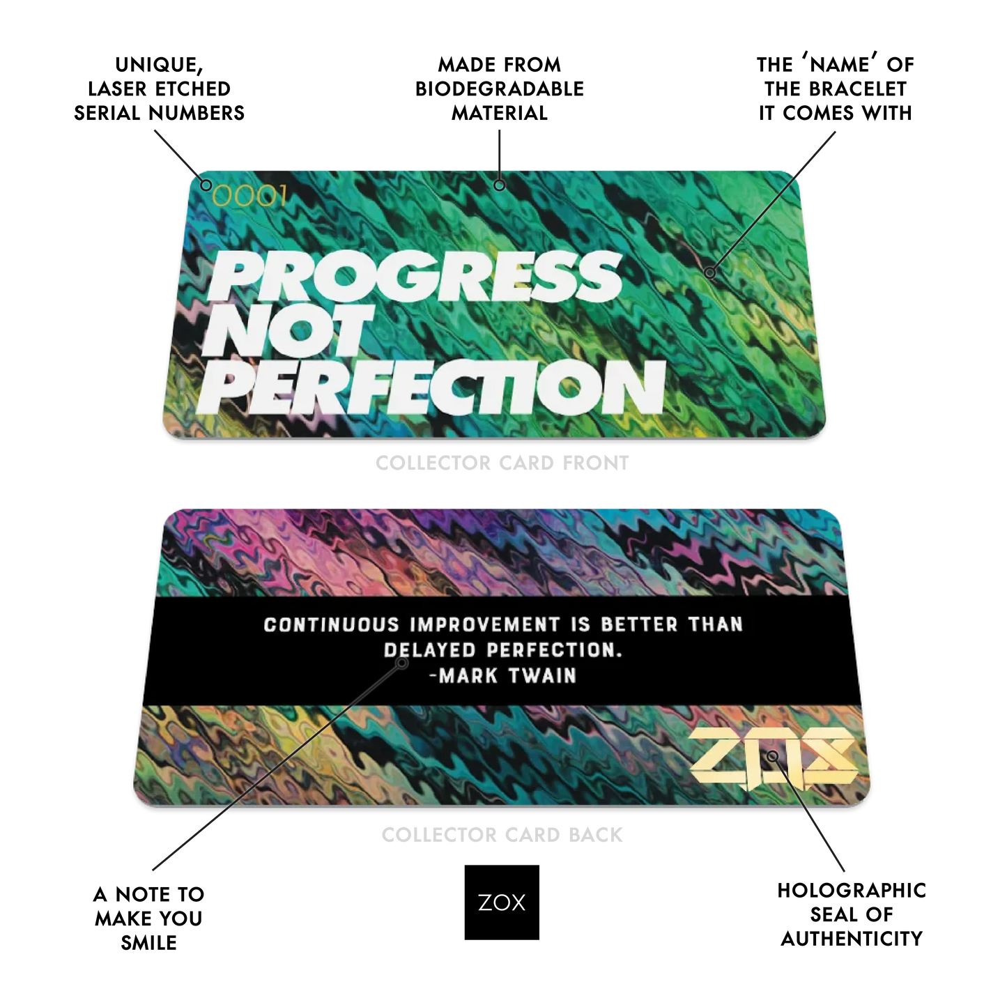 Progress Not Perfection Bracelet