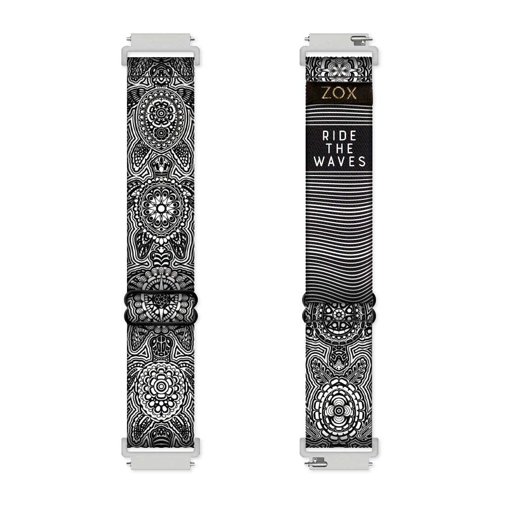 Outside of the watchband in the android version