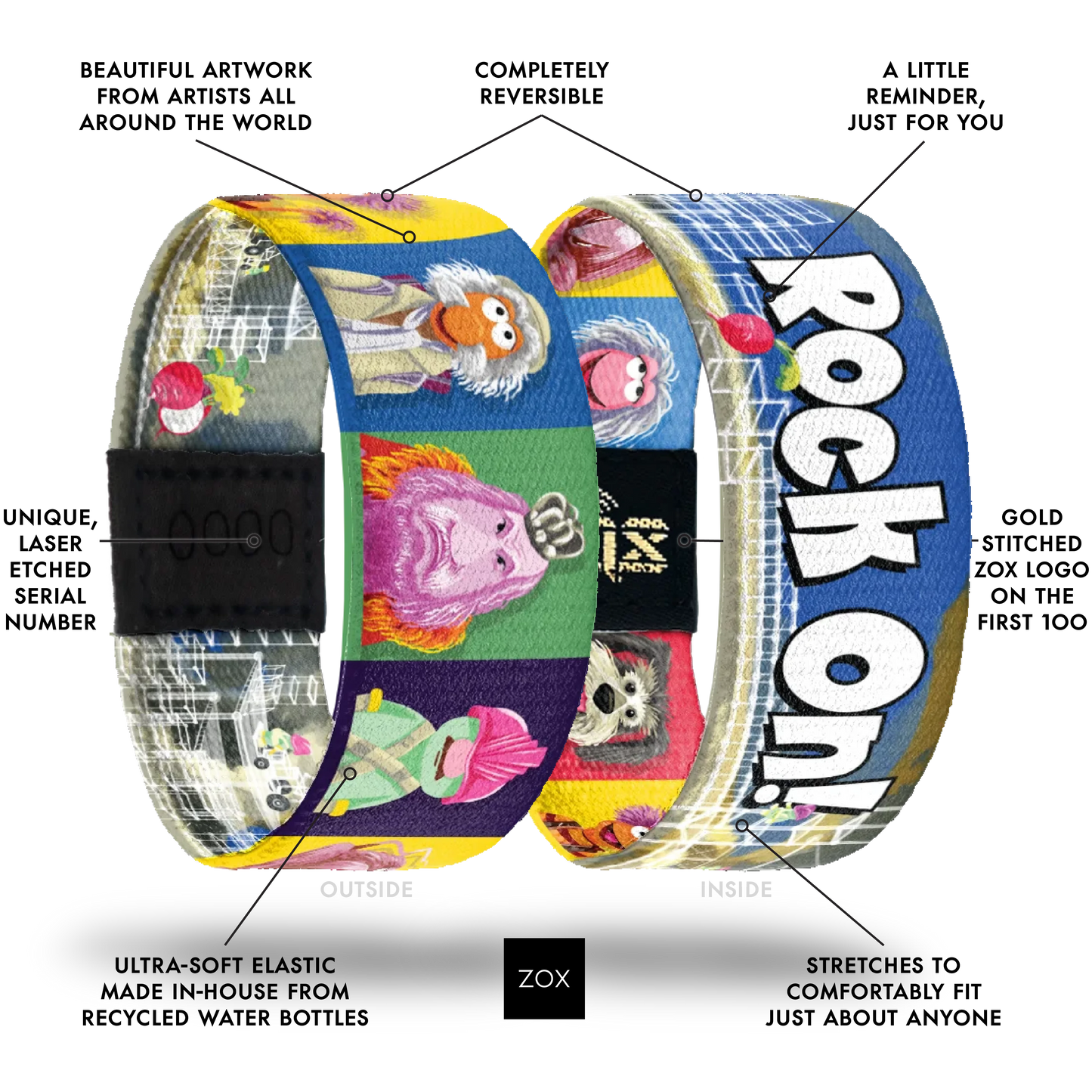 Rock On! Fraggles Bracelet