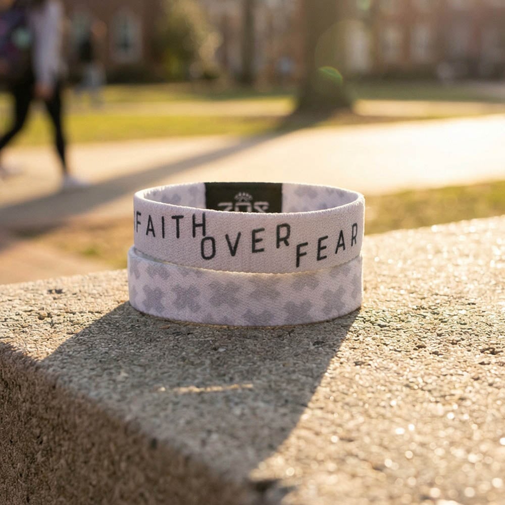 Faith Over Fear Bible Verse Bracelet