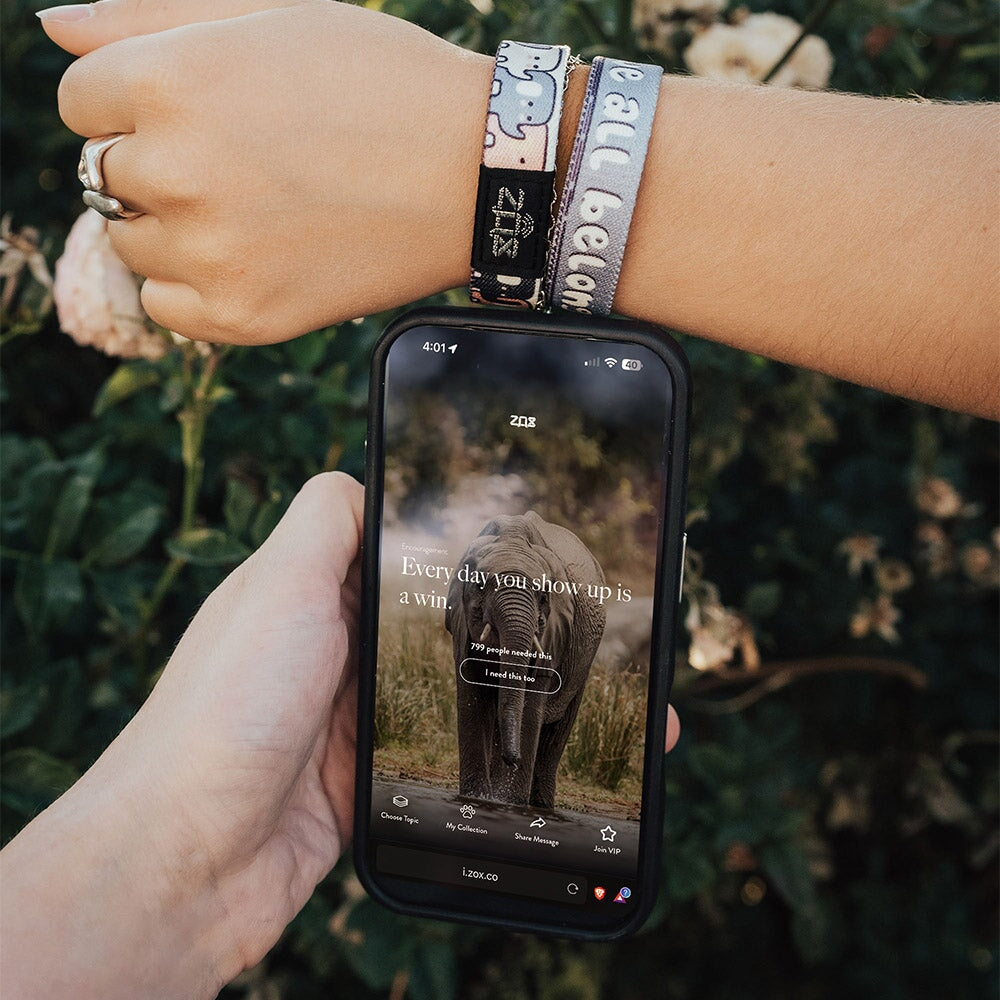 We All Belong Elephant Bracelet
