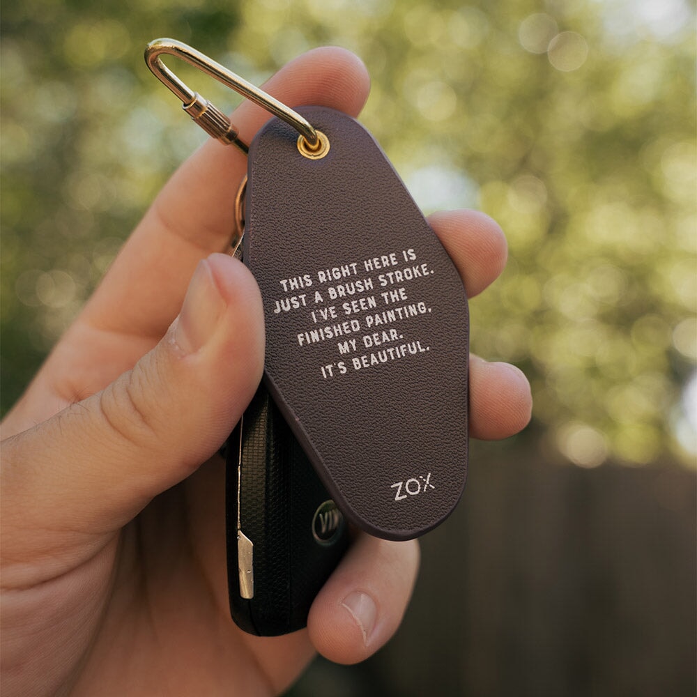 You're Going To Be Okay Leather Keychain