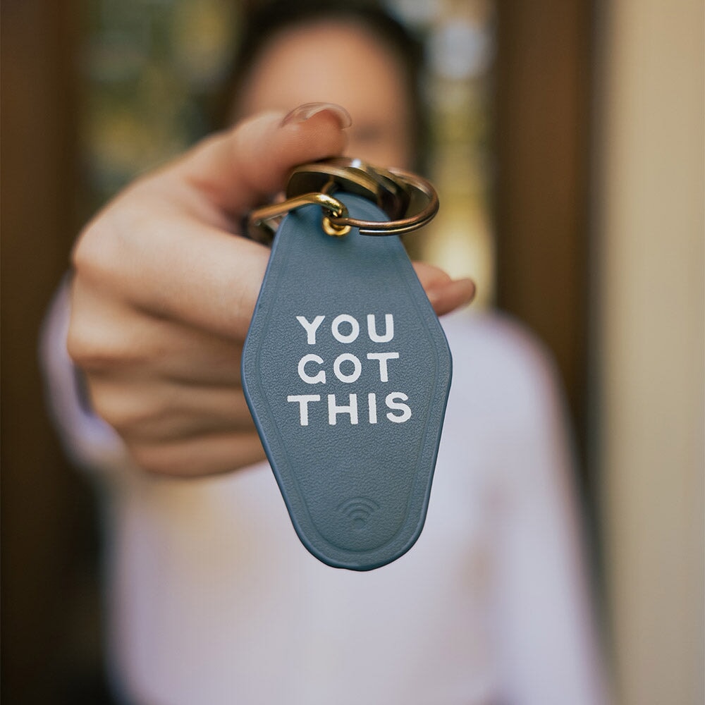 You Got This Leather Keychain