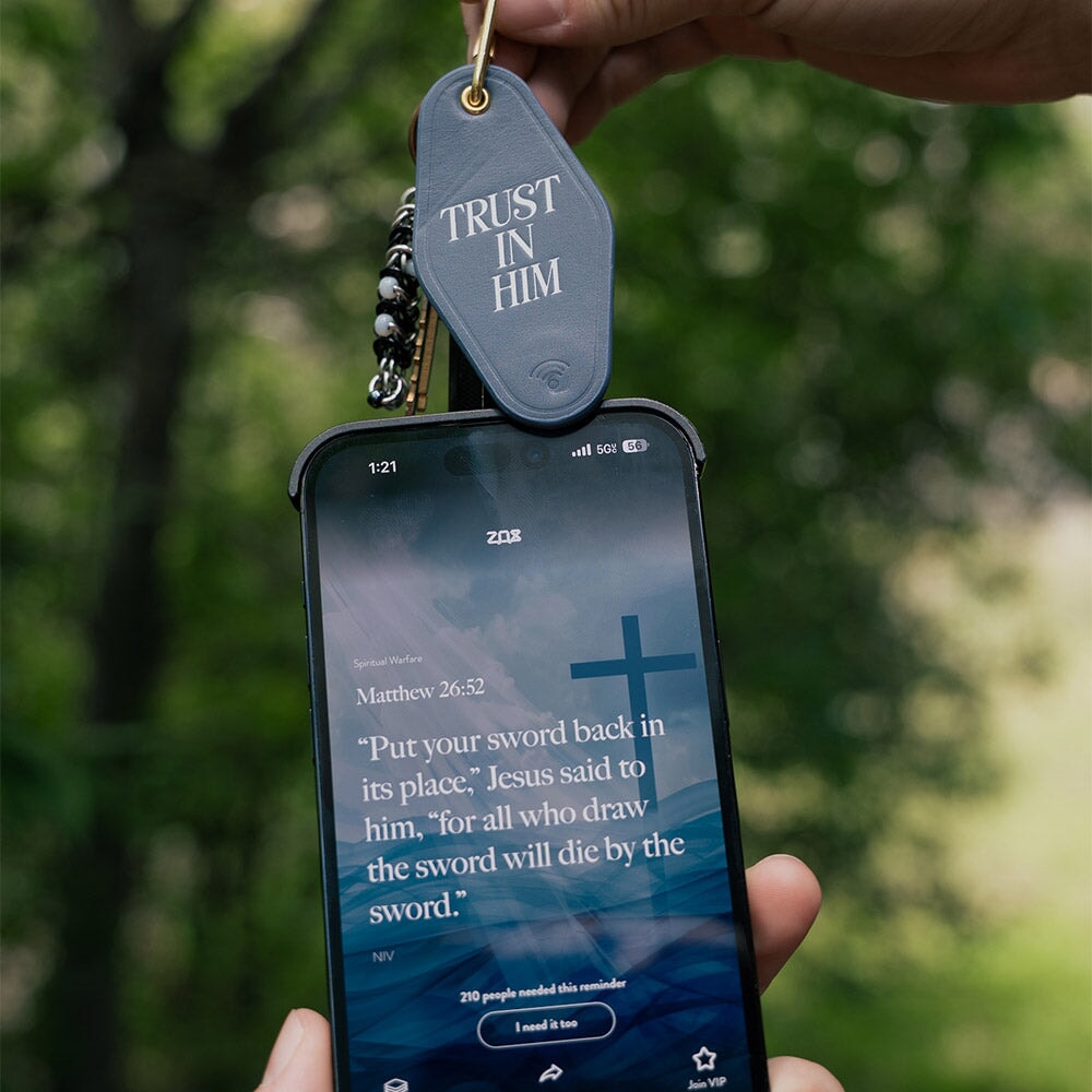 Trust In Him Bible Verse Keychain
