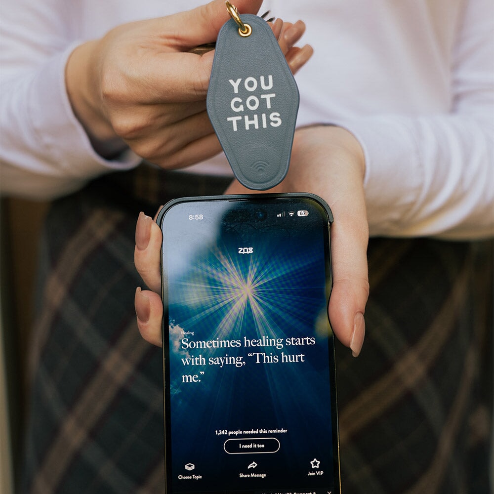 You Got This Leather Keychain