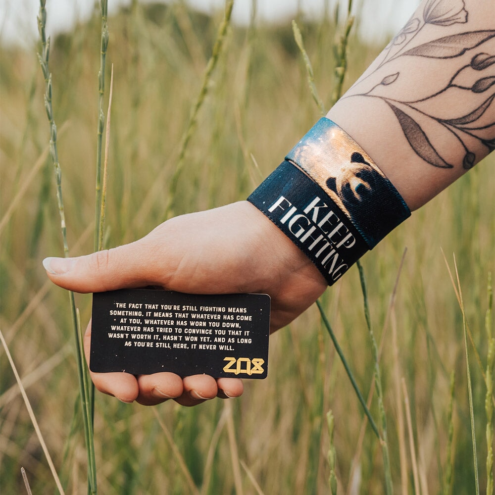 Keep Fighting Bear Bracelet