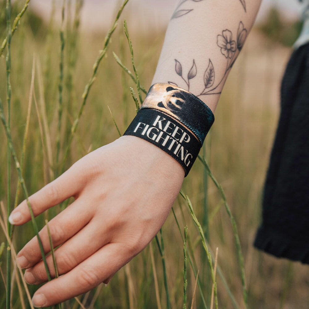 Keep Fighting Bear Bracelet