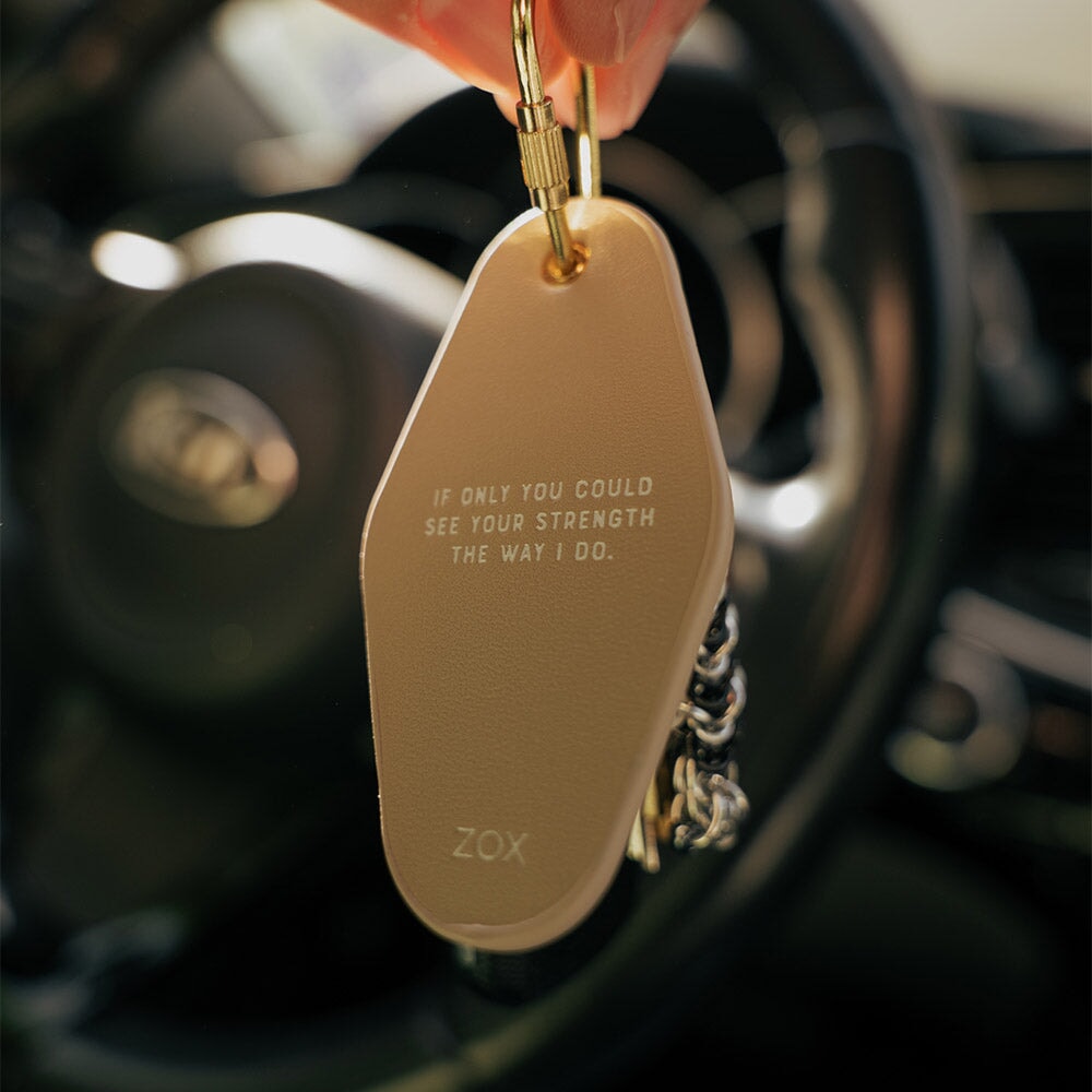 You Are Enough Leather Keychain