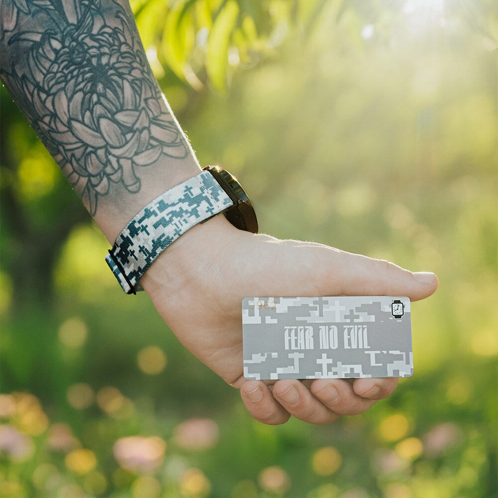 Fear No Evil Bible Verse Watchband+
