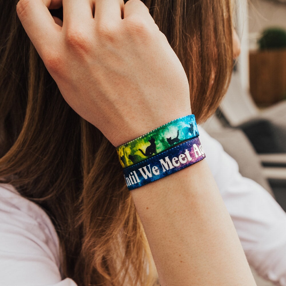 Until We Meet Again Cat Bracelet