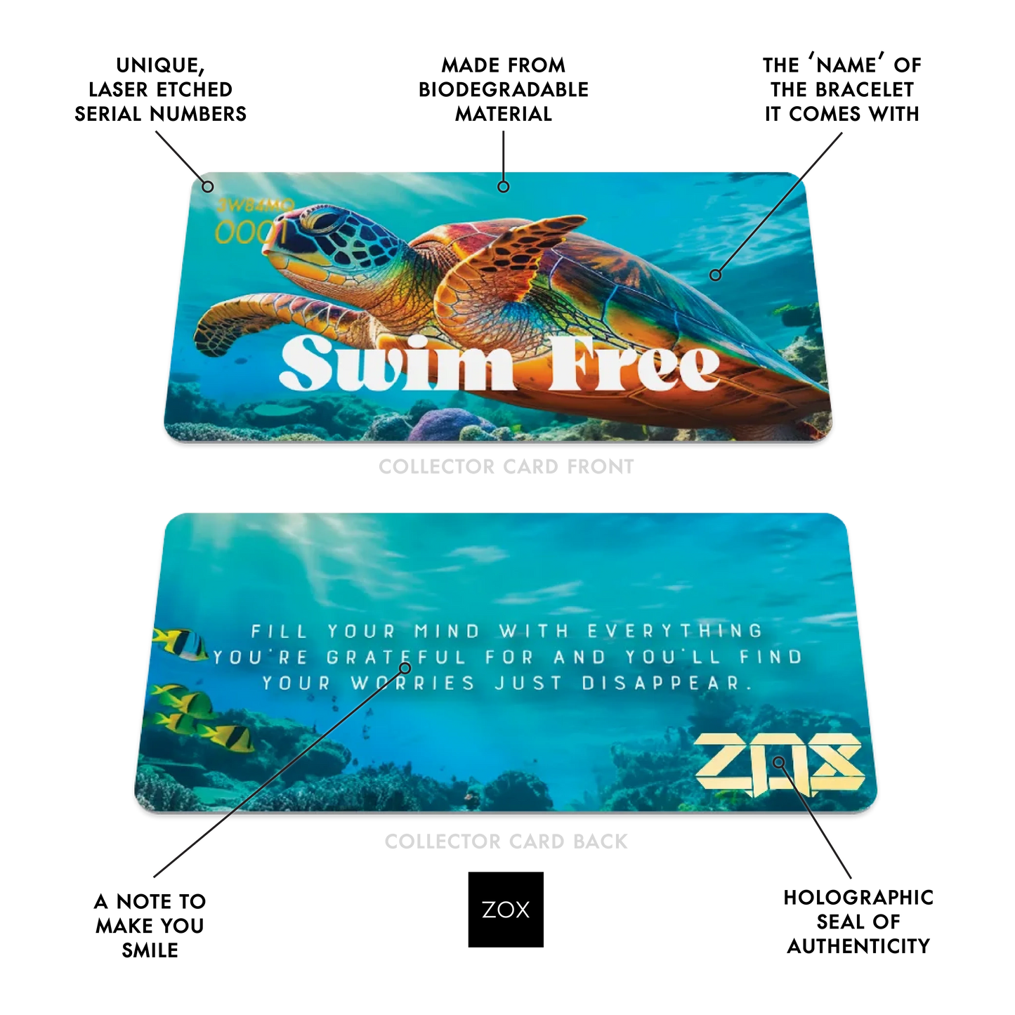 Swim Free Turtle Bracelet