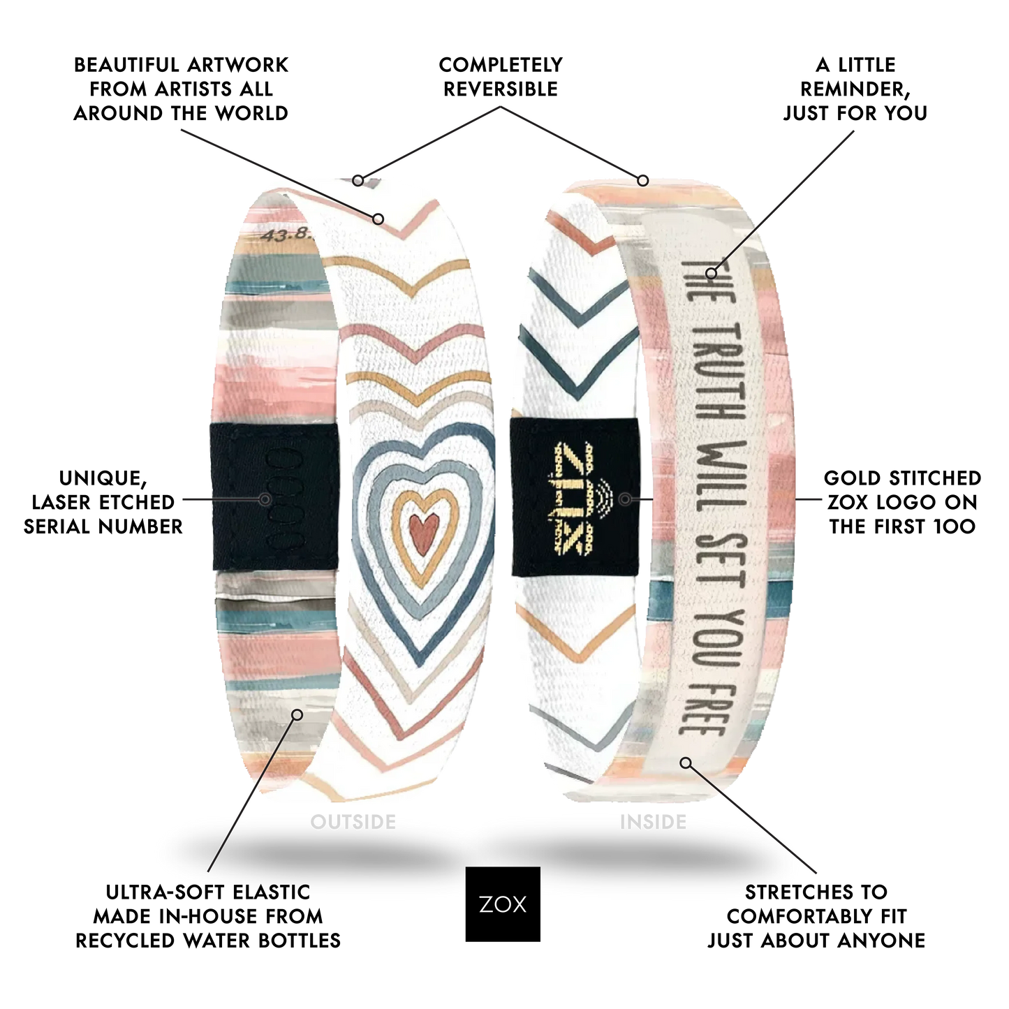 The Truth Will Set You Free Bible Verse Bracelet