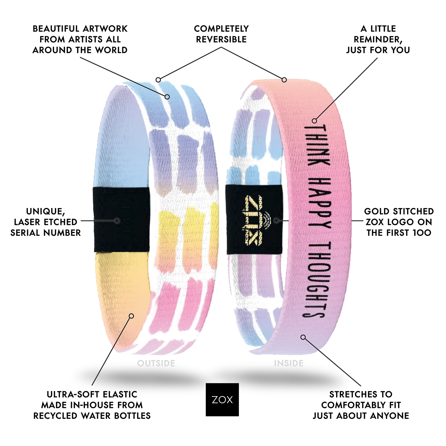 Think Happy Thoughts Bracelet