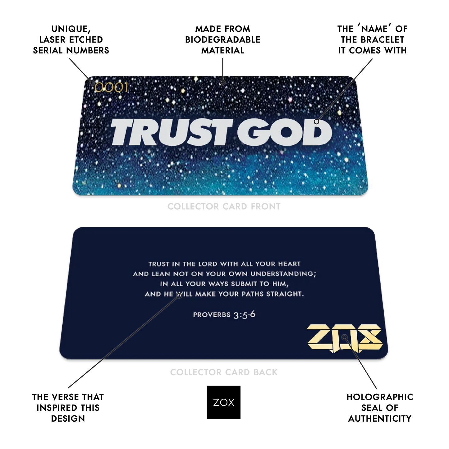 Trust God Bible Verse Bracelet
