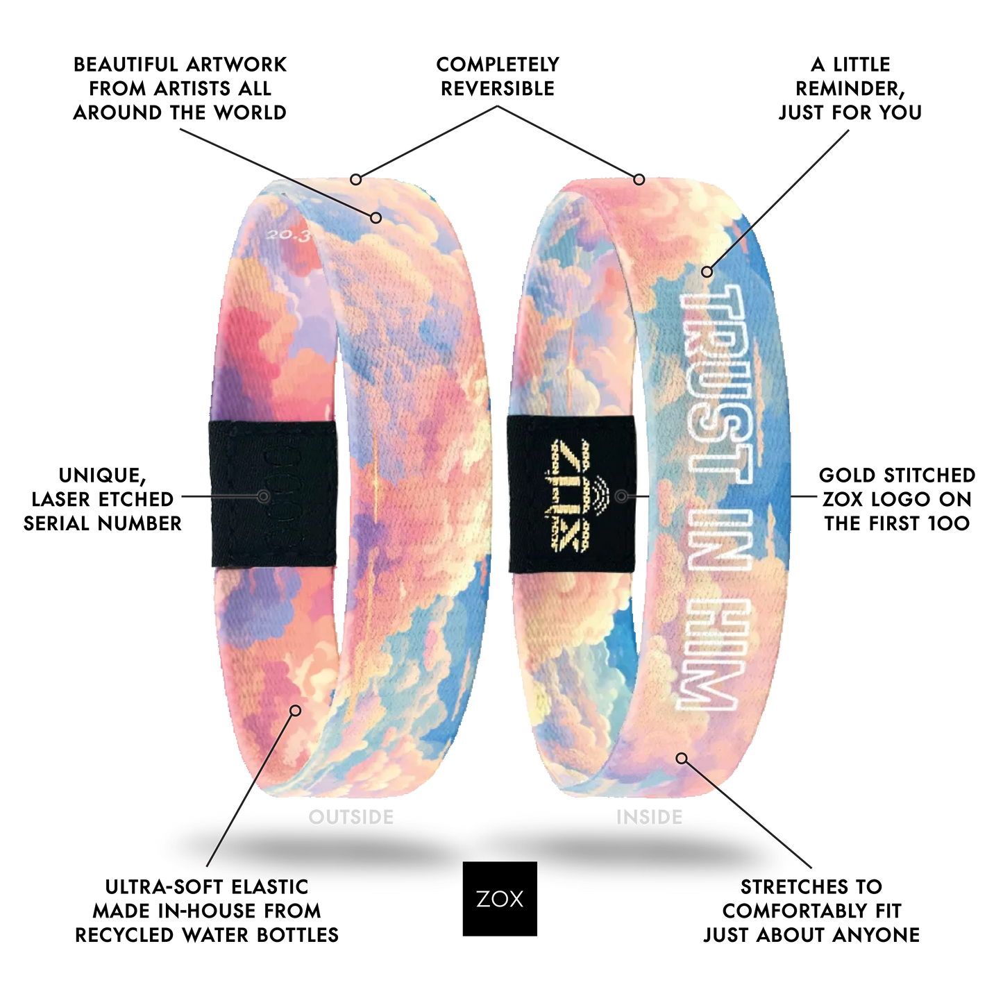 Trust In Him Bible Verse Bracelet