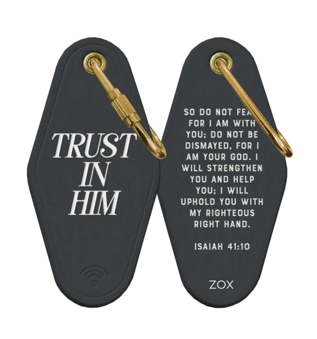 Trust In Him Bible Verse Keychain