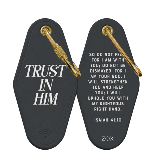 Trust In Him Bible Verse Keychain