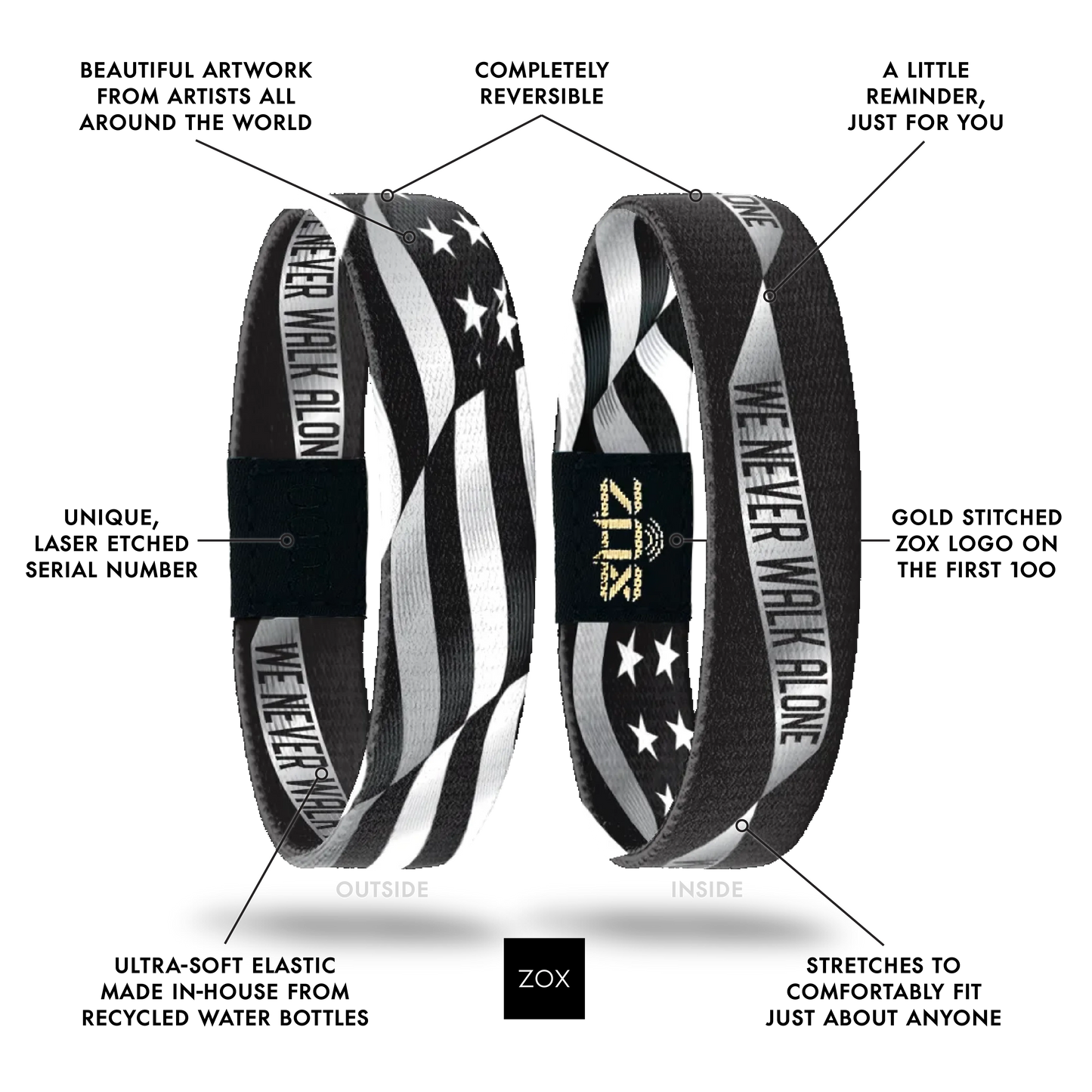 We Never Walk Alone Hero Bracelet