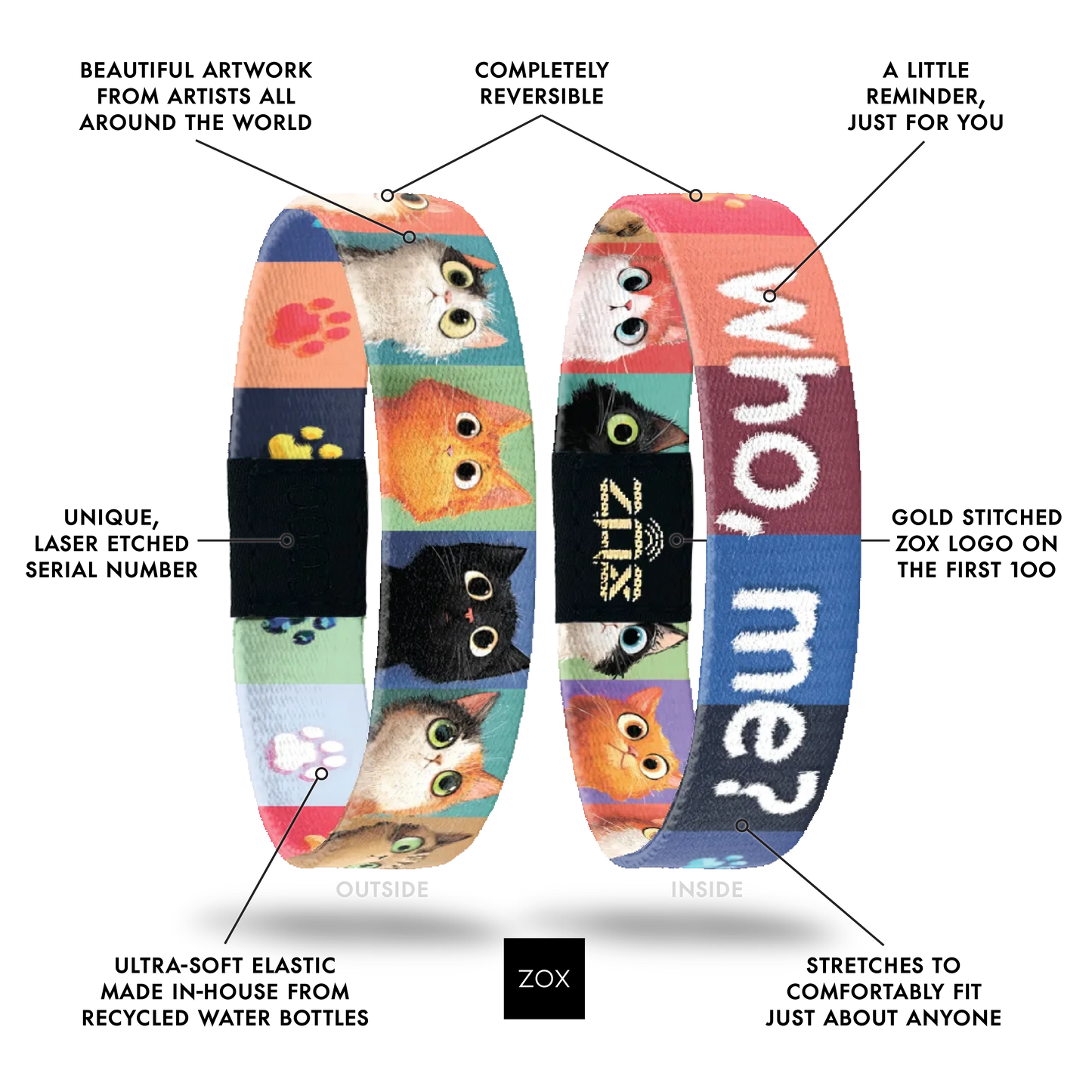 Who Me? Cat Bracelet