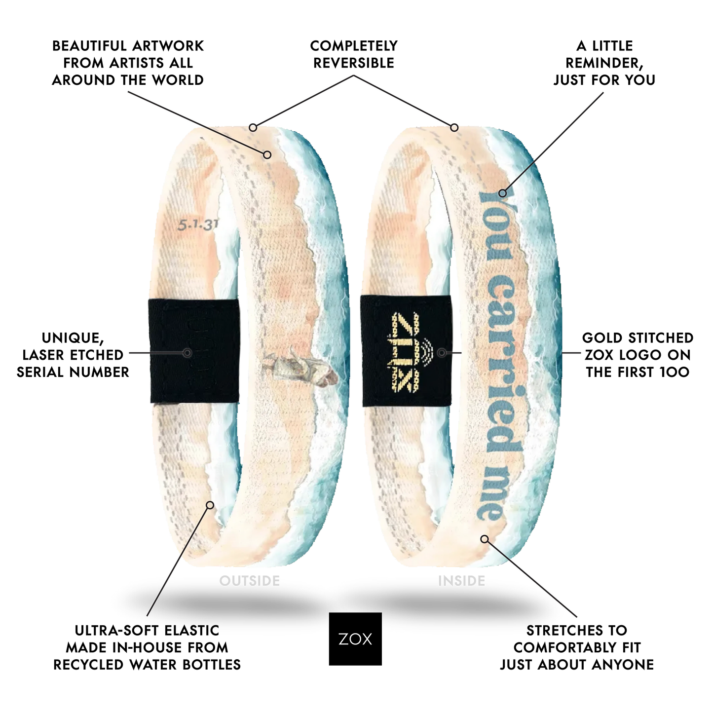 You Carried Me Bible Verse Bracelet