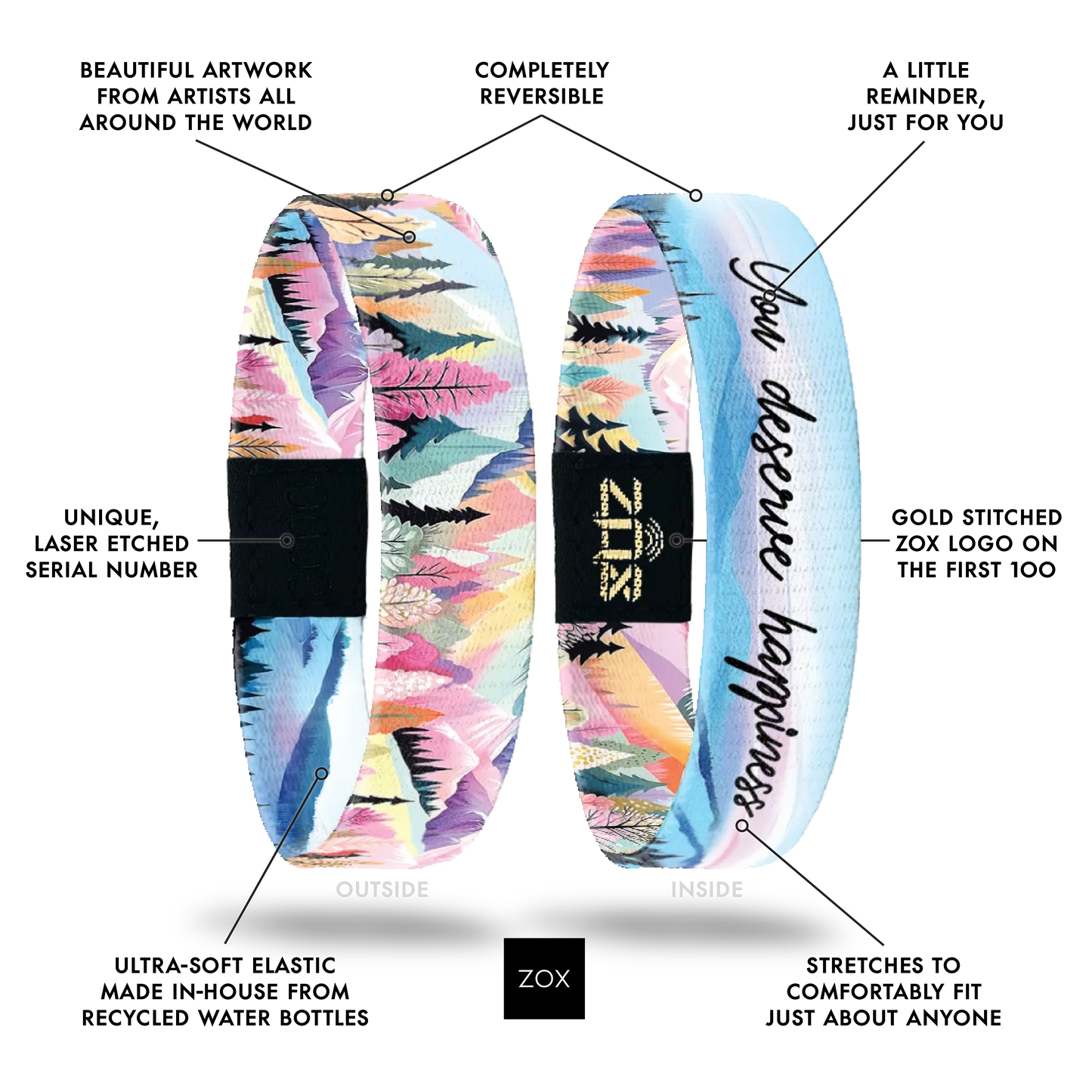 You Deserve Happiness Bracelet