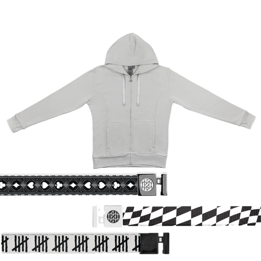 StringSwap Zip Hoodie Bundle - Satellite Gray