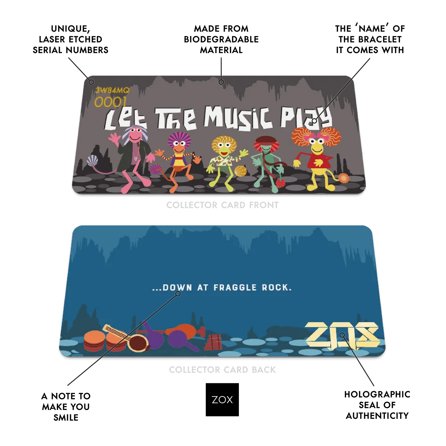 Let The Music Play Fraggles Bracelet