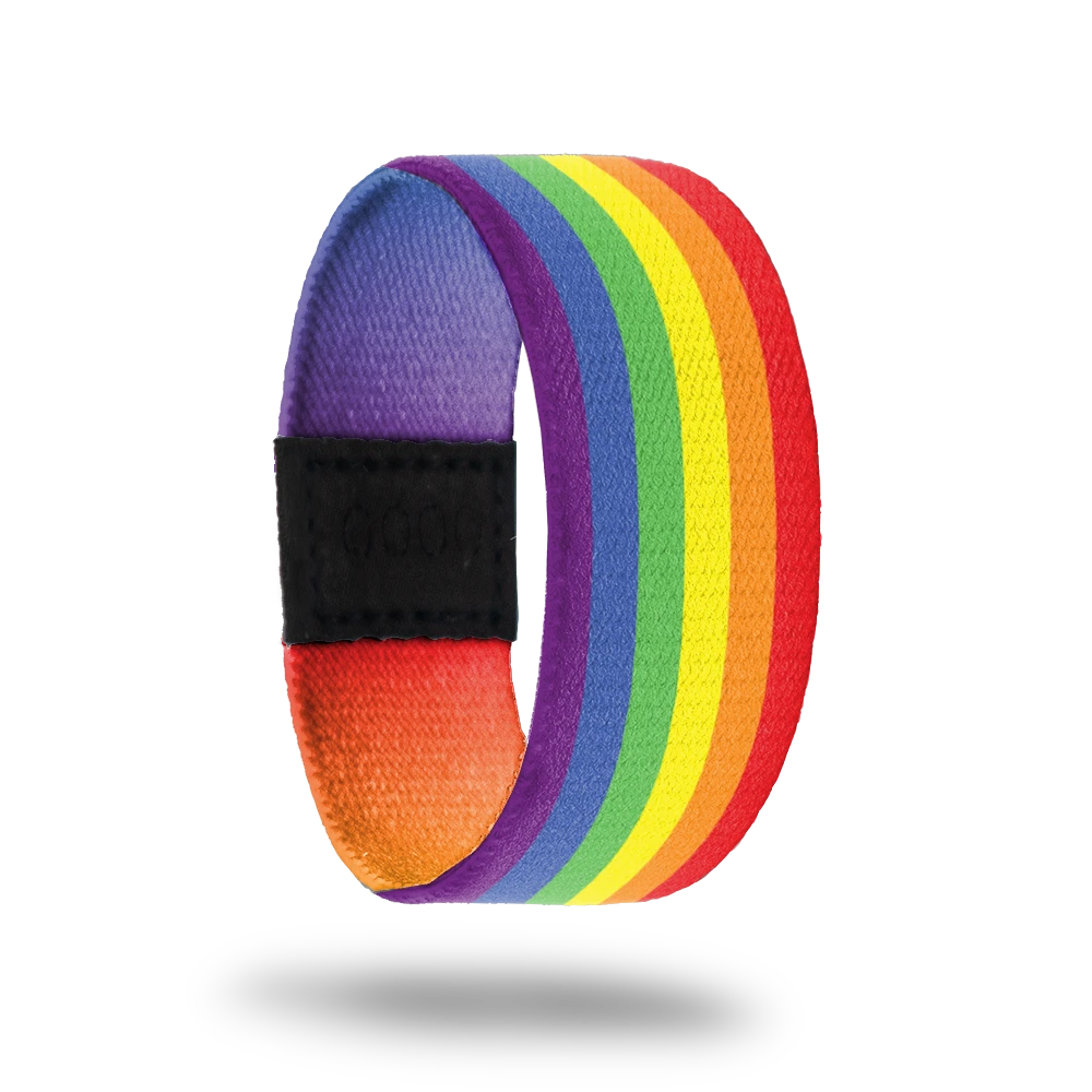 Outside is a rainbow the whole length. 
