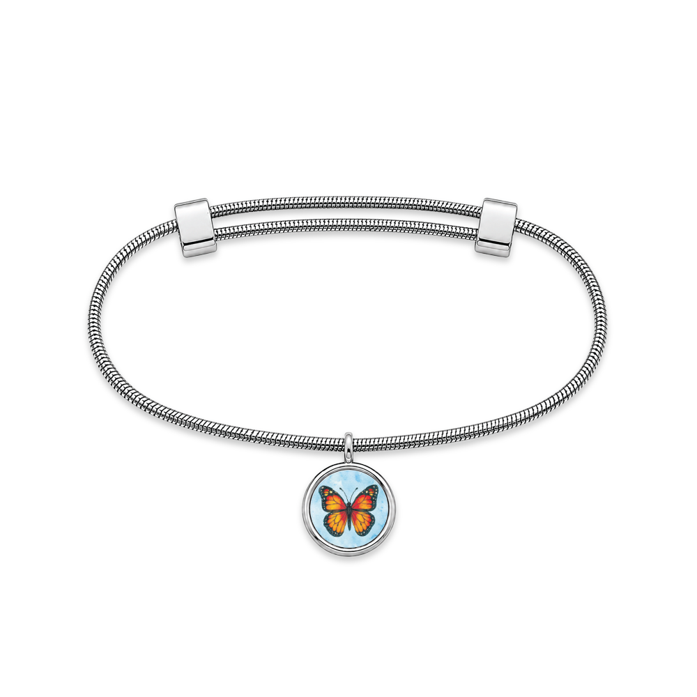 Monarch Butterfly Charm Bracelet