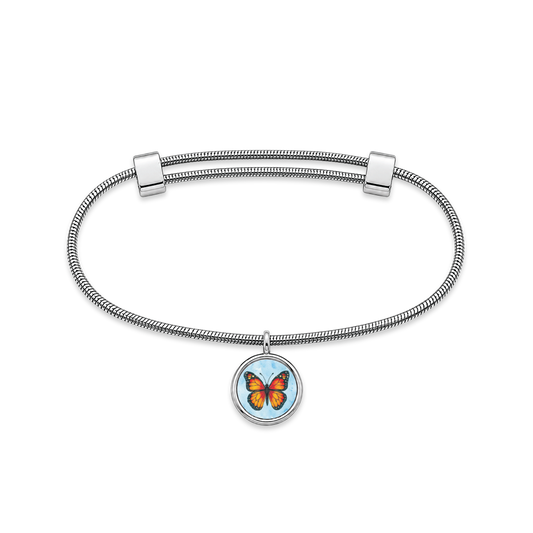 Monarch Butterfly Charm Bracelet