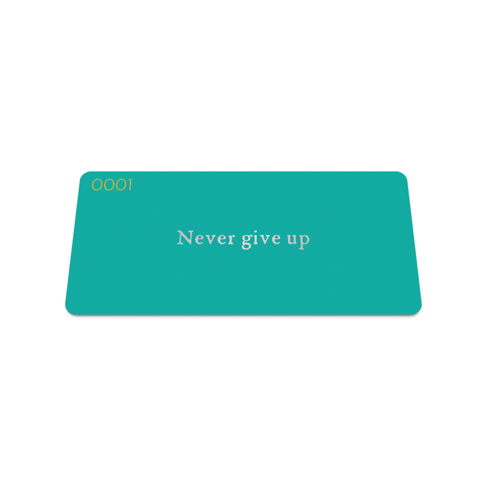 Never Give Up Ring