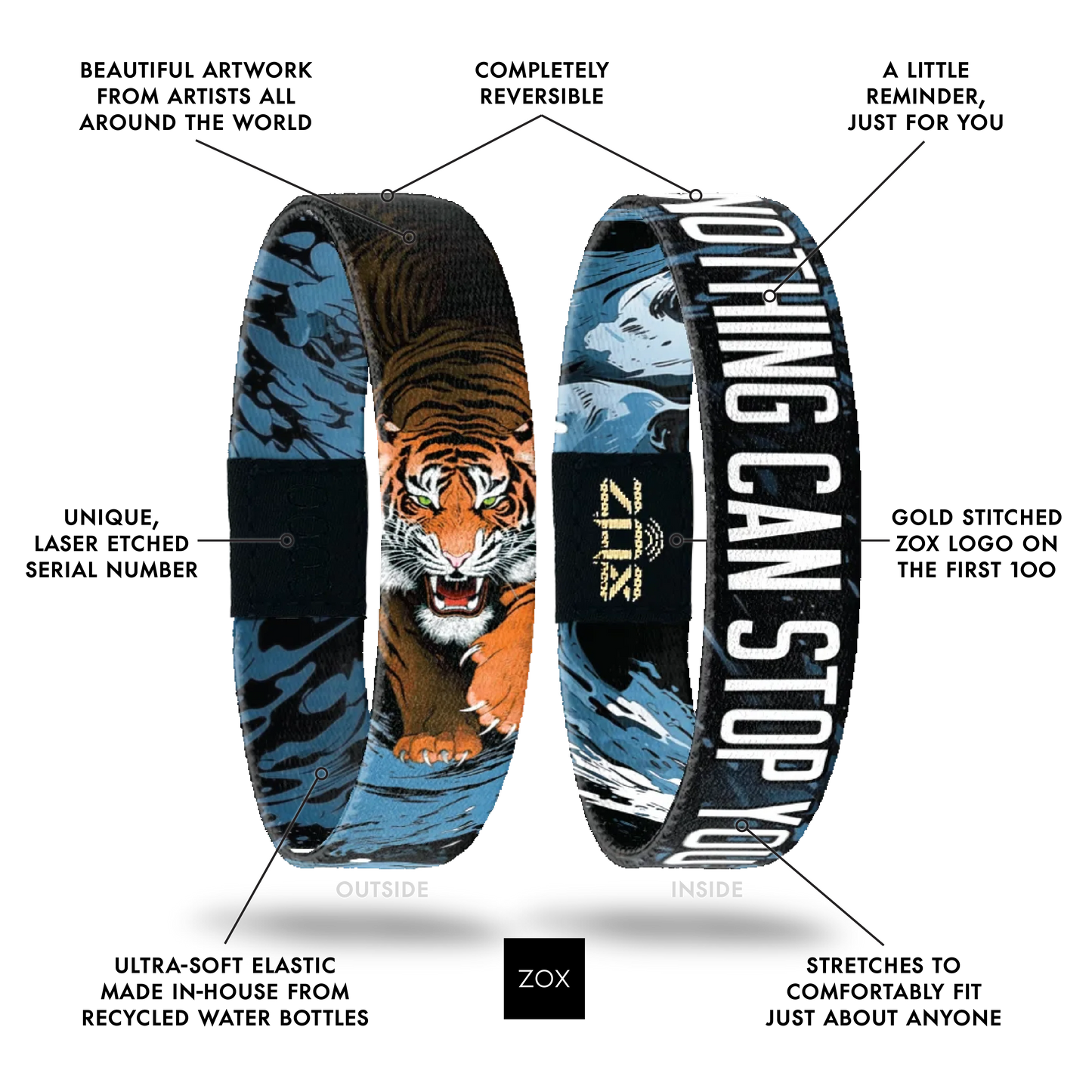 Nothing Can Stop You Tiger Bracelet