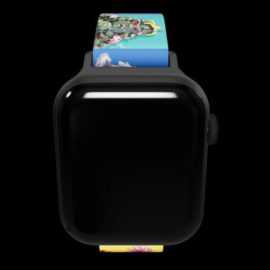 3d interactive image of the band attached to a watch