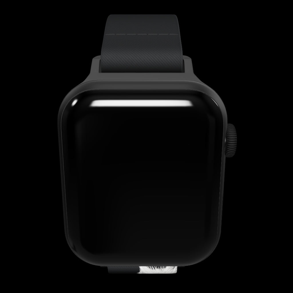 3d interactive image of the band attached to the watch 
