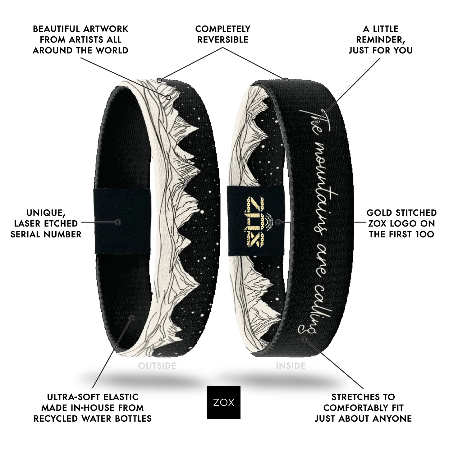 The Mountains Are Calling Bracelet