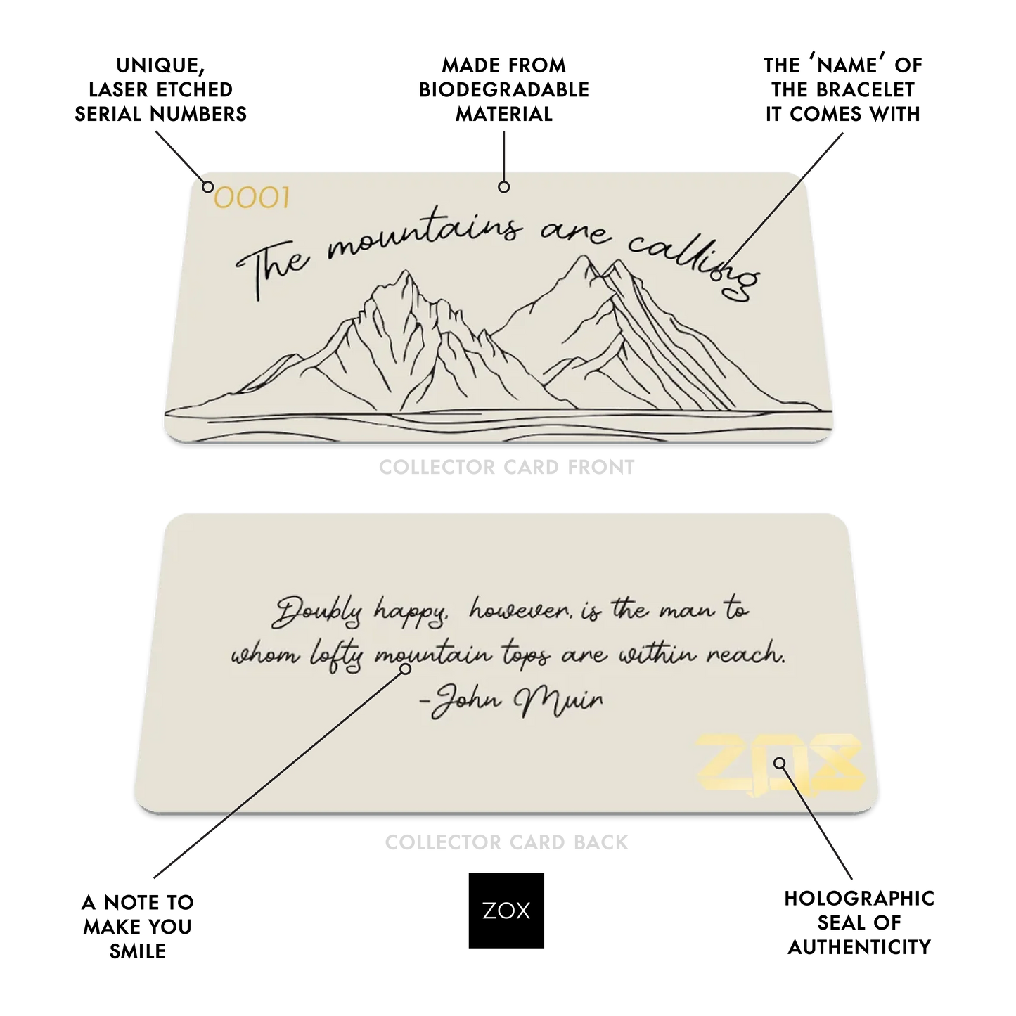 The Mountains Are Calling Bracelet