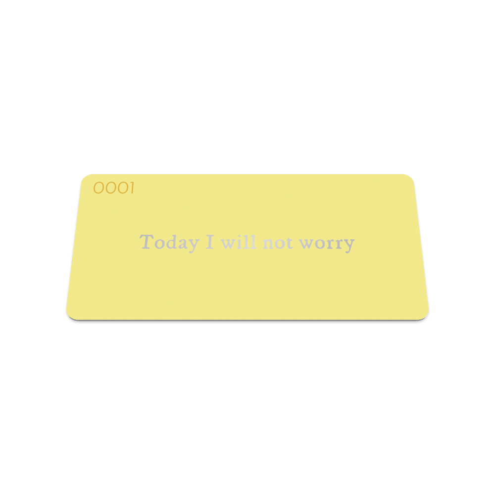 Today I Will Not Worry Ring