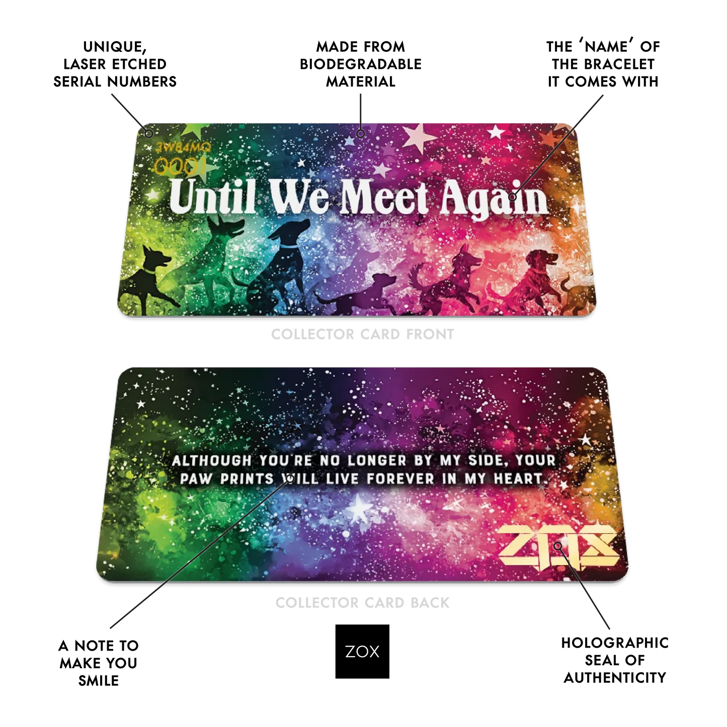 Until We Meet Again Dog Bracelet