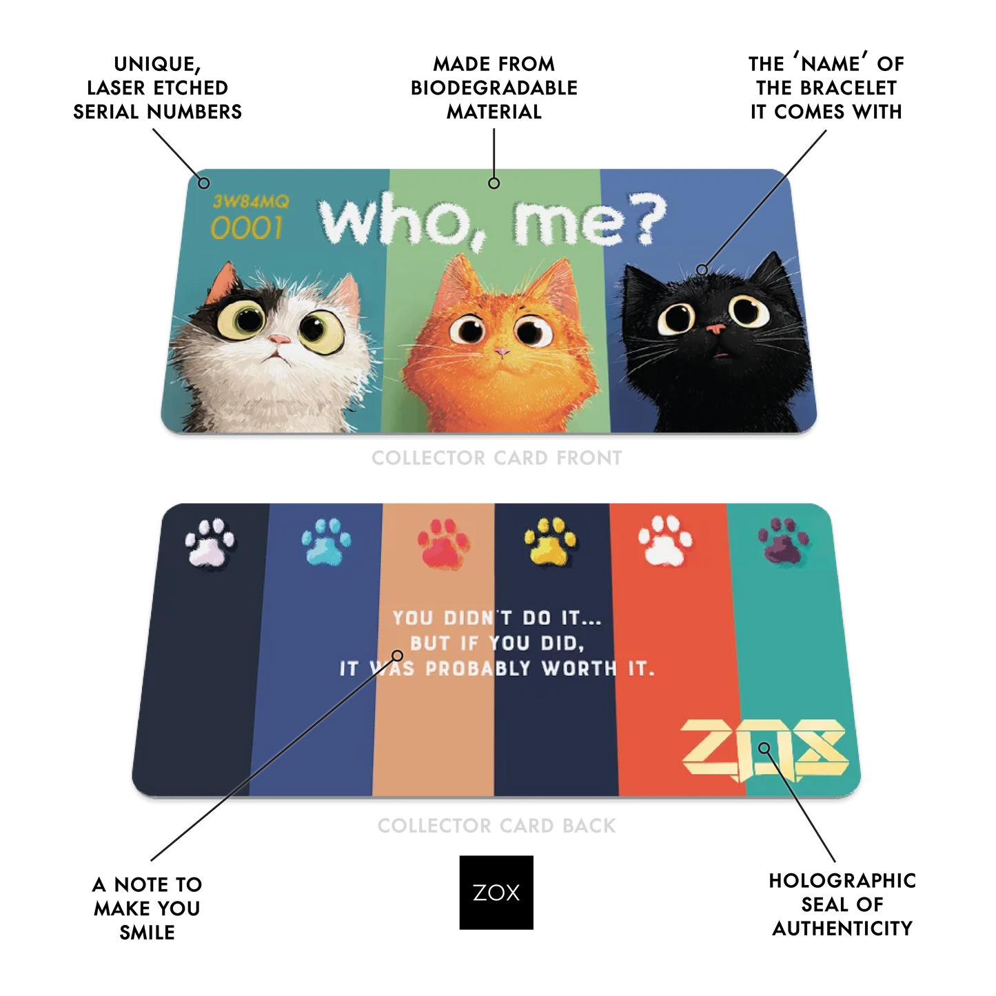 Who Me? Cat Bracelet